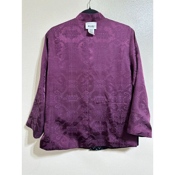 Units Nehru Reversable Jacket Paisley Design BOHO Hippie Women's Petite M - Picture 7 of 7